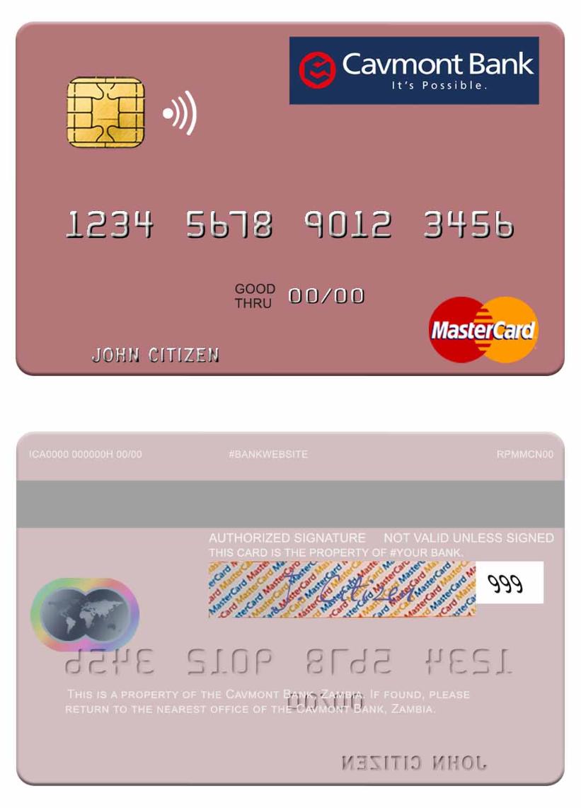 Zambia Cavmont Bank mastercard